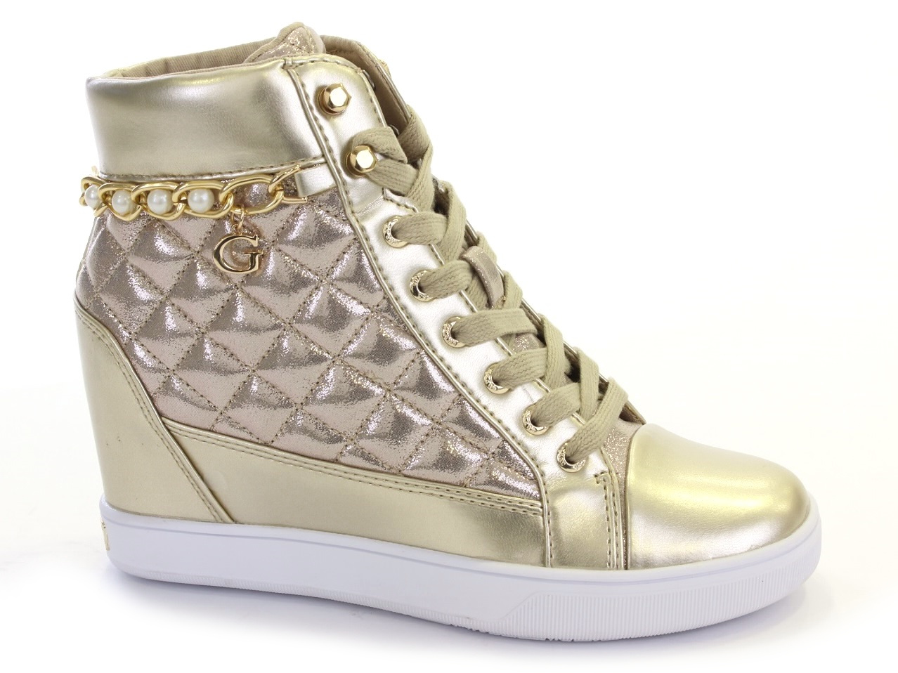sneaker wedges guess