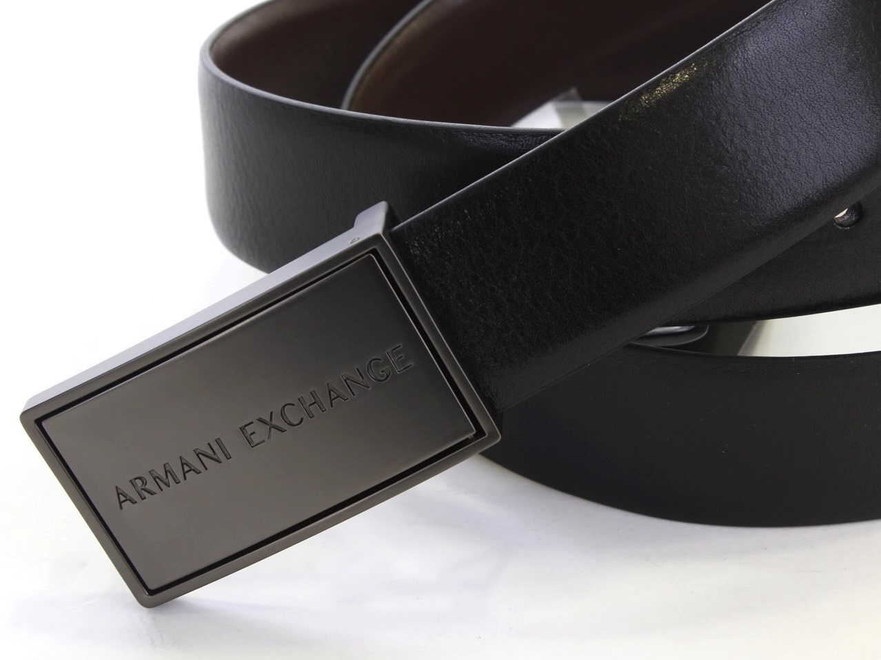 armani exchange reversible belt
