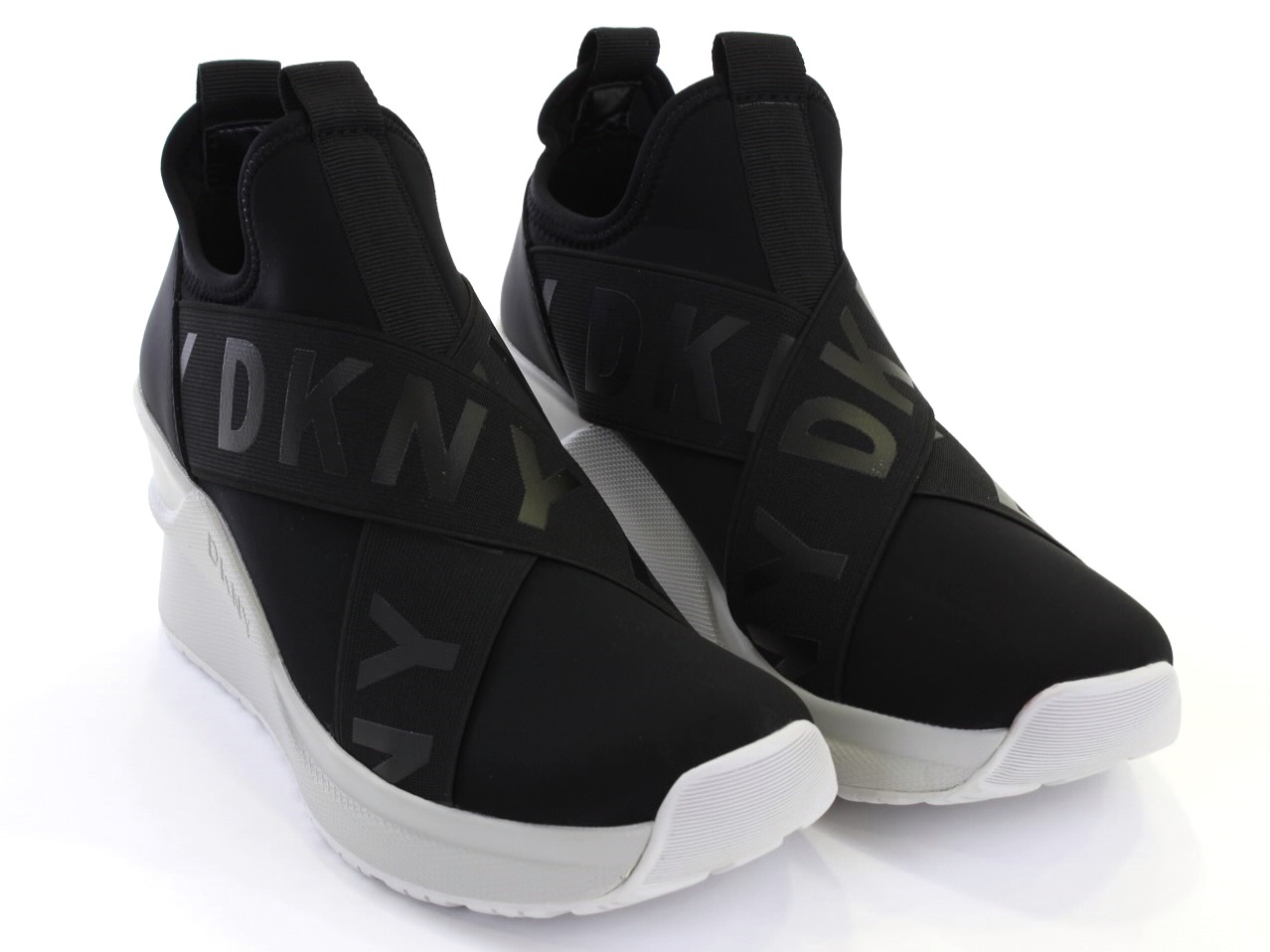 dkny leya wedge sneakers